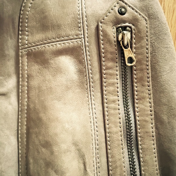 🍎Hayden Harnett Tan Leather color vest/dress - Picture 5 of 6